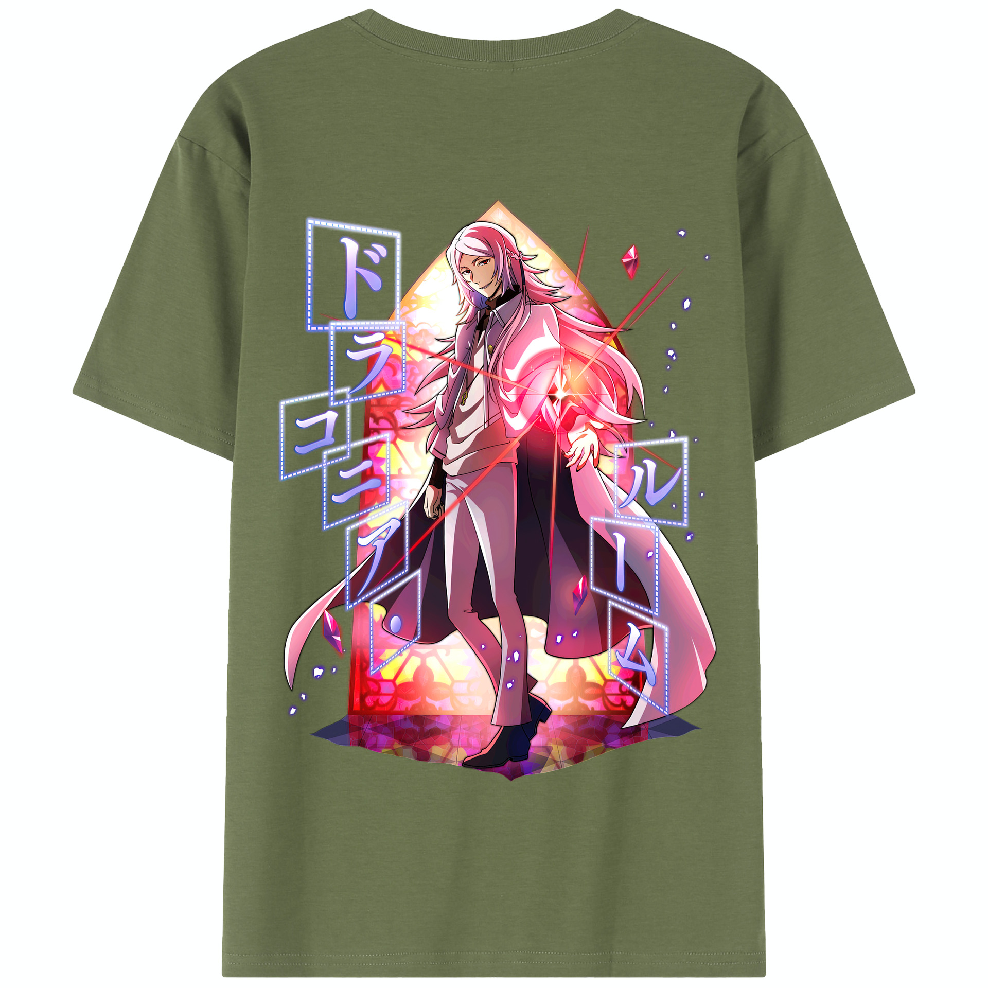 （画像用） 文豪ストレイドッグス Bungo Stray Dogs 綿100％半袖Tシャツ（背面プリント）